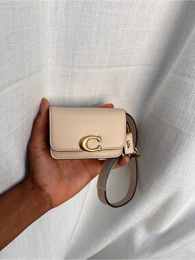Coach Bandit Card Case Belt Bag in Beige